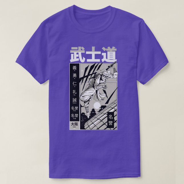 Camiseta Samurai Katana Fighter (Frente do Design)