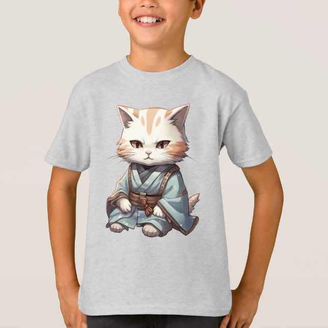 Camiseta Samurai Kitten (Frente)
