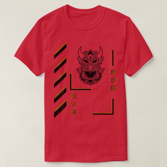 Camiseta Samurai mandala vestuário de verão (Frente do Design)