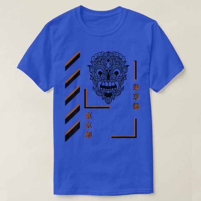 Camiseta Samurai mandala vestuário de verão (Frente do Design)