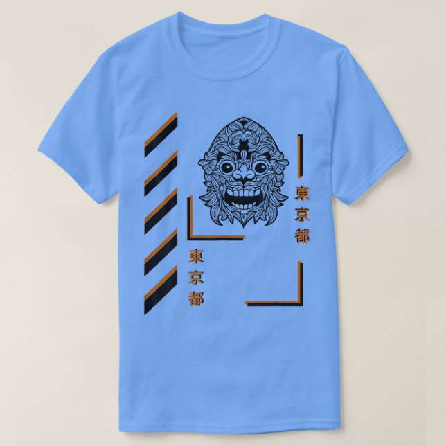 Camiseta Samurai mandala vestuário de verão (Frente do Design)