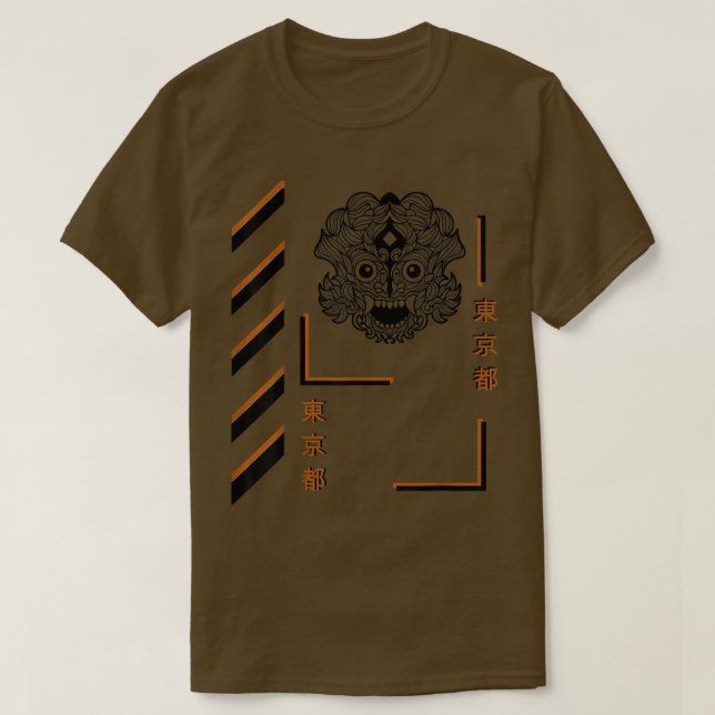 Camiseta Samurai mandala vestuário de verão (Frente do Design)