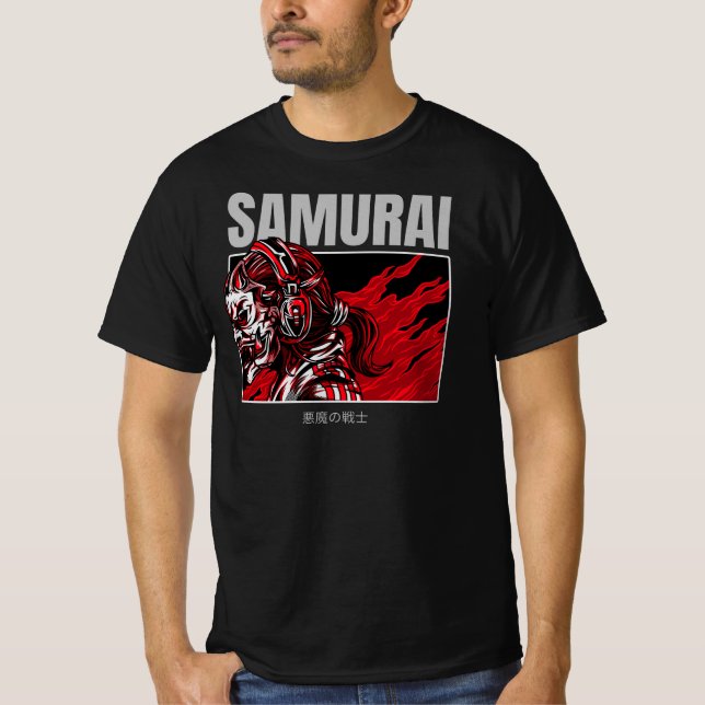 Camiseta Samurai Mask Rebel Urban Streetwear (Frente)