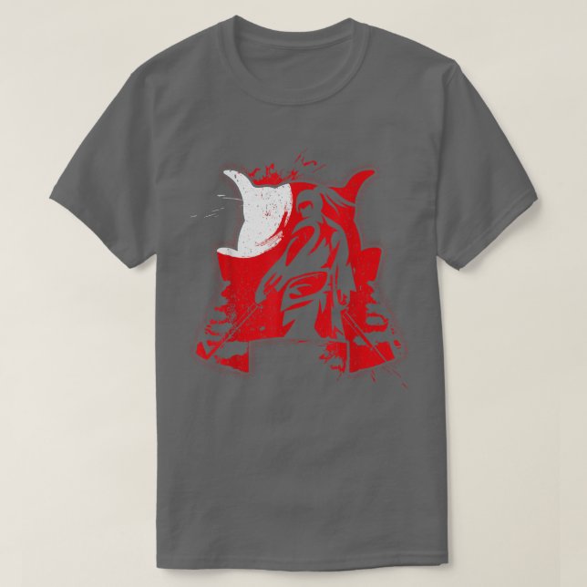 Camiseta Samurai Mask Shirt Samurai Swords Bushido Samurai (Frente do Design)