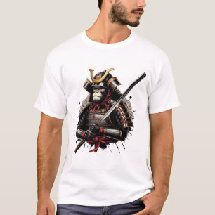 Camiseta "Samurai Monkey - Guerreiro de Honra"