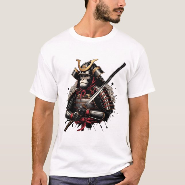 Camiseta "Samurai Monkey - Guerreiro de Honra" (Frente)