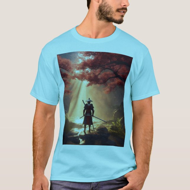Camiseta Samurai na natureza (Frente)