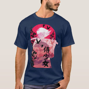 Camiseta Samurai na silhueta lua