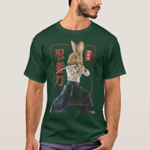 Camiseta Samurai Ninja Bunny Rabbit Kawaii Tattoo