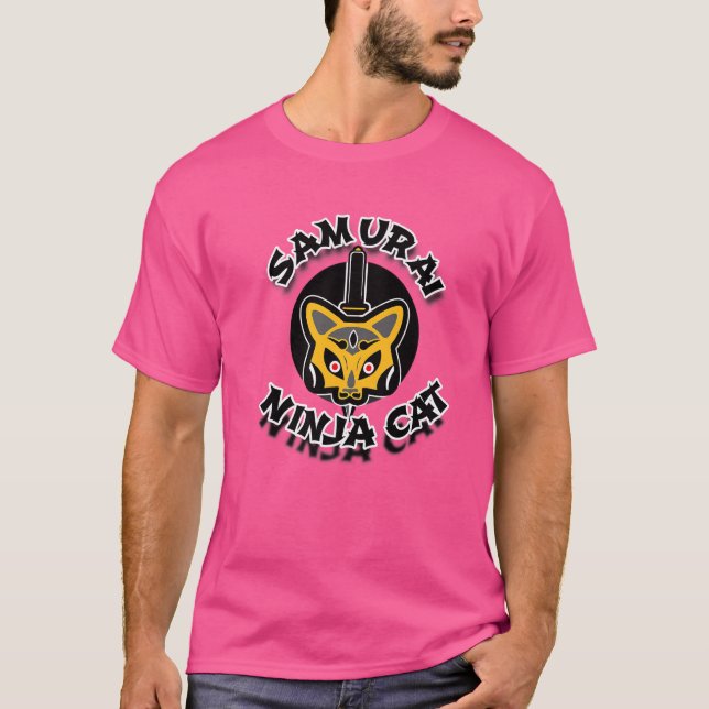Camiseta Samurai Ninja Cat (Frente)