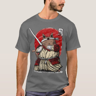 Camiseta Samurai Ninja Cat Kawaii Tattoo Men Women