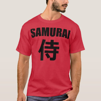 Camiseta SAMURAI no Escrevendo Kanji Japonês