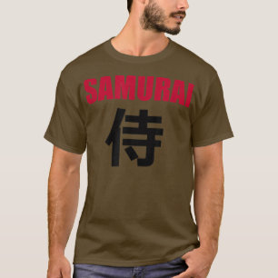 Camiseta SAMURAI no Kanji Japonês Cópia Escrevendo T-Shirt 