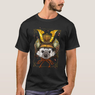 Camiseta Samurai Ouriço Cachorro Japonês Guerreiro Bushido