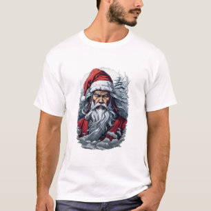 Camiseta Samurai Papais noeis Warrior Christmas Art Gift