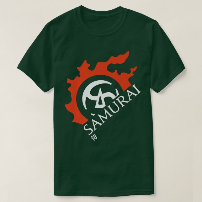 Camiseta Samurai Para Guerreiros de Luz e Escuridão (2) (Frente do Design)