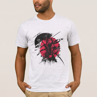 Camiseta samurai para homens