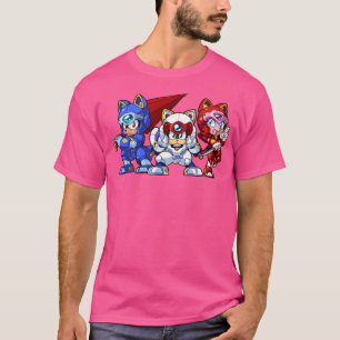 Camiseta Samurai Pizza Cats Trio