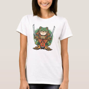 Camiseta Samurai rã guerreiro Manga 3/4 Raglan Bás