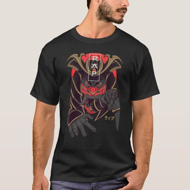 Camiseta Samurai Rap Streetwear Rapper Shogun Urban Street  (Frente)