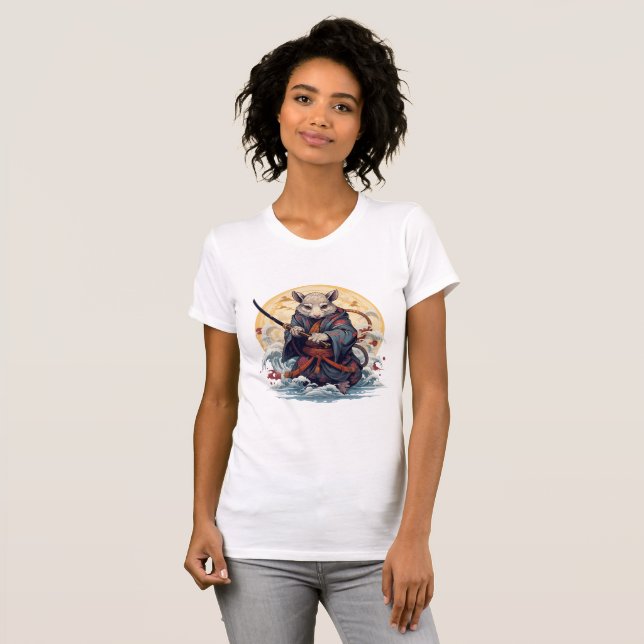 Camiseta Samurai Rat Women's T-Shirts (Frente Completa)