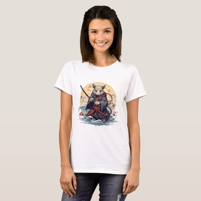 Camiseta Samurai Rat Women's T-Shirts (Frente Completa)