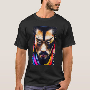 Camiseta Samurai Retrato Artista Marcial História Japonesa