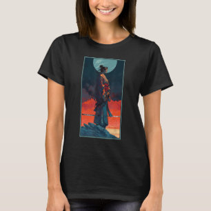 Camiseta Samurai Retro Japonês Warrior Impressão Art Japan
