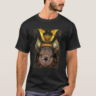 Camiseta Samurai Rex Dino - Guerreiro Japonês Bushido Japon
