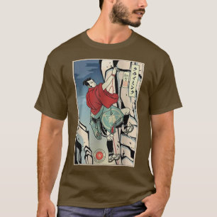 Camiseta Samurai Rock Escalando Etreme Esporte Ukiyoe Camin