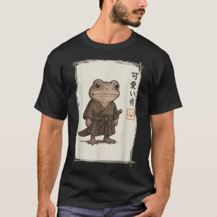 Camiseta Samurai Sapo de Arte Japonesa Animes Engraçados Mu