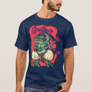Camiseta Samurai Sapo Kendo Katana Cherry Blossom Tree Saku