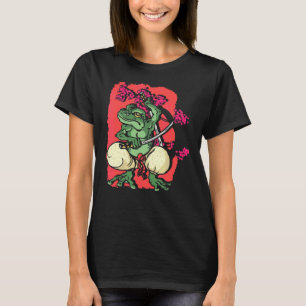 Camiseta Samurai Sapo Kendo Katana Cherry Blossom Tree Saku