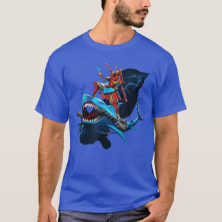 Camiseta Samurai Shark Funny pun