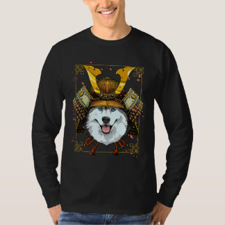Camiseta Samurai Siberian Husky Dog Warrior