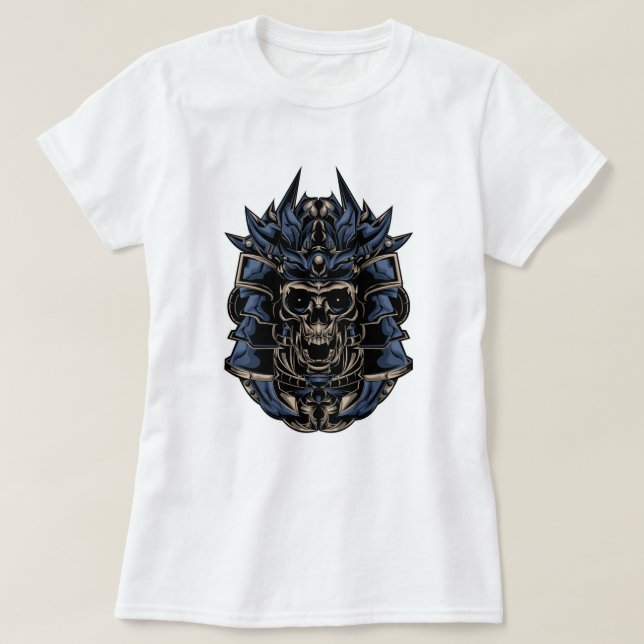 Camiseta Samurai Skull (Frente do Design)