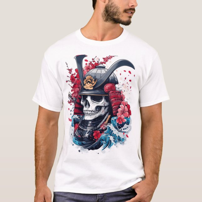 Camiseta Samurai Skull Warrior (Frente)
