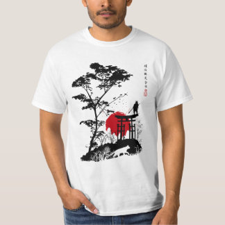 Camiseta Samurai sobre torii