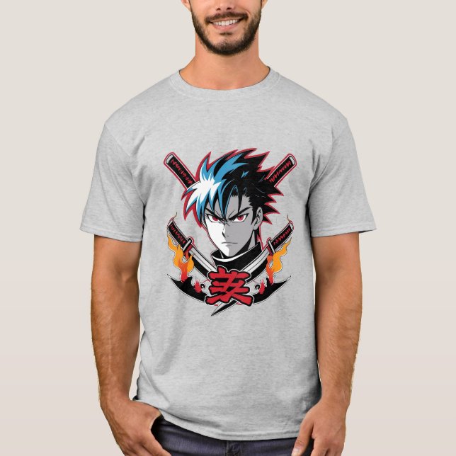 Camiseta Samurai Soul | Anime Warrior T-Shirt for Men (Frente)