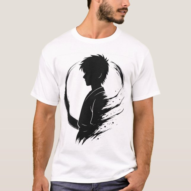Camiseta Samurai Spirit - Anime Shadow Art (Frente)