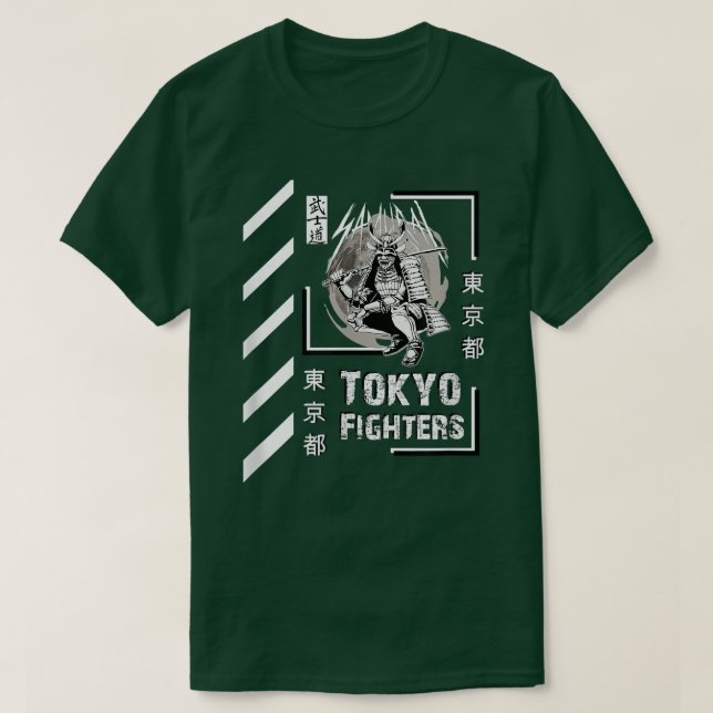 Camiseta Samurai style clothing Tokyo Fighters  (Frente do Design)