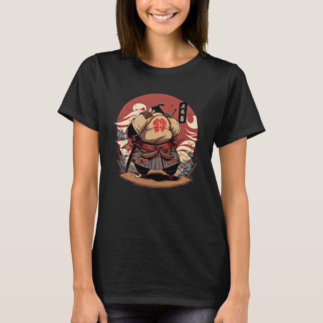 Camiseta Samurai Sumo Japão Soa Rikh Bushido Wrestler (Frente)