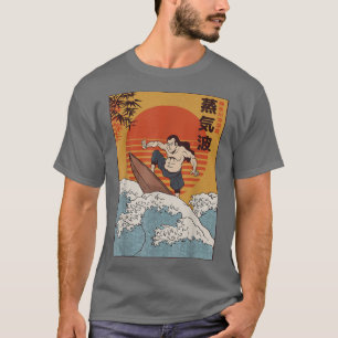Camiseta Samurai surfing excelente wave japonês mangaba lov