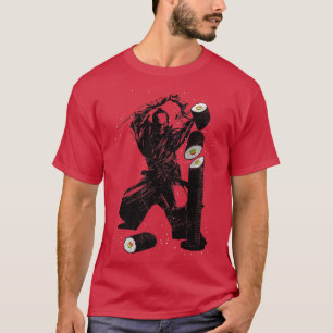 Camiseta Samurai Sushi Katana Arte Japonesa Espiritual 