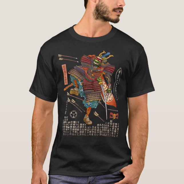 Camiseta Samurai Turtle-Raphael Clássica T-Shirt (Frente)