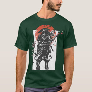 Camiseta Samurai, um guerreiro japonês estético 