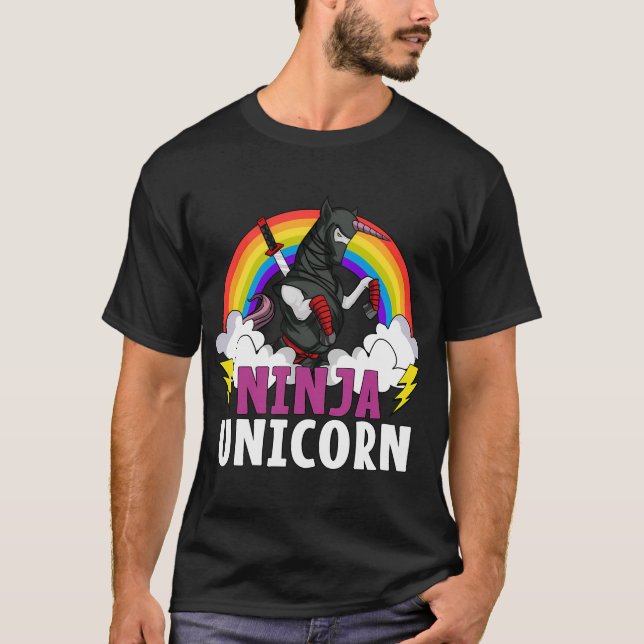 Camiseta Samurai Unicórnio Ninja (Frente)