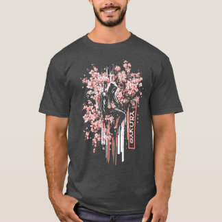 Camiseta Samurai Urbano Entre Sakura TShirt Moderno C