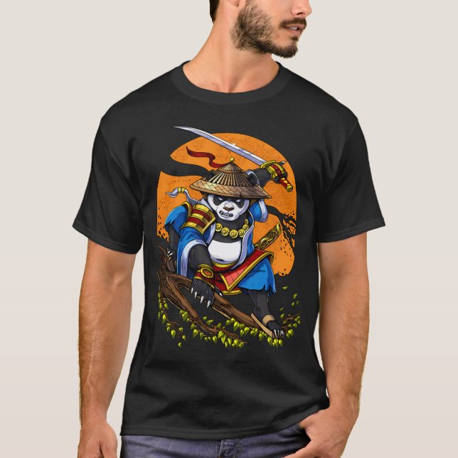 Camiseta Samurai Urso Panda (Frente)