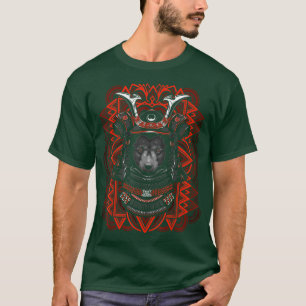 Camiseta Samurai urso tatuagem tribal 